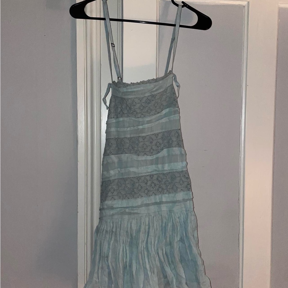 Free people mint flowy dress